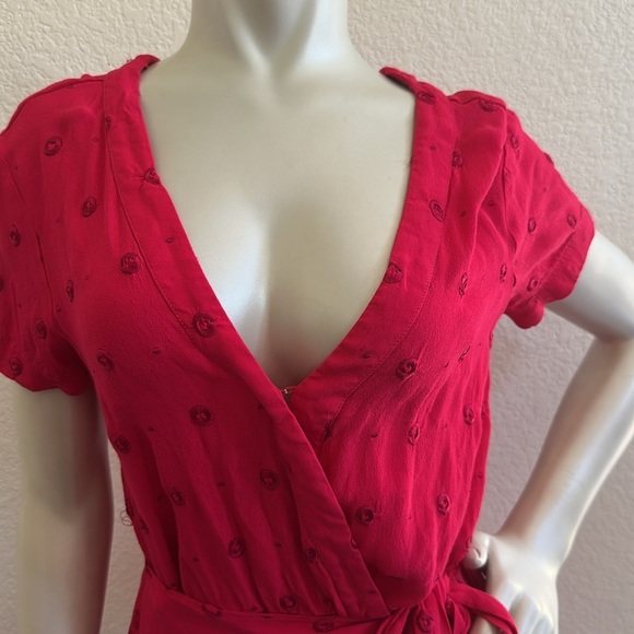 Anthropologie Ett:Twa Greenbrier Embroidered Romper in Pink Magenta - Picture 8 of 13